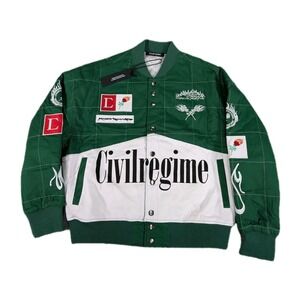 Civil Regime‎ Racing Jacket Mens Medium Green Racing Formula 1 Dead Stock New